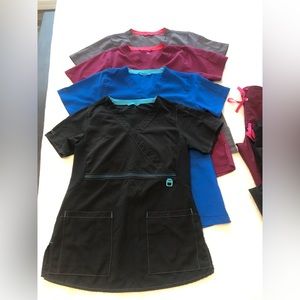 Xs carhart scrub tops and xxs smitten scrub bottoms